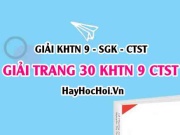 Giải KHTN 9 trang 30 Chân trời sáng tạo SGK